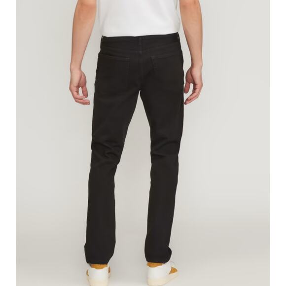 Everlane The Slim 4-Way Stretch Organic Jean | Uniform Black 35x32 - Picture 2 of 6